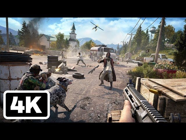 20 Minutes of Far Cry 5 Fly, Fishing, and Killing Gameplay in 4K - PSX 2017 - YouTube